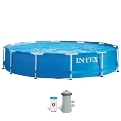 Imagen de Intex ¡¡¡28212 PISCINA Metal Frame 366X76CM 6503L C/DEPURADORA