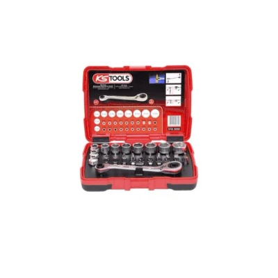 Imagen de KS TOOLS 918.3050 Juego de tubos Acero cromo vanadio 1/4