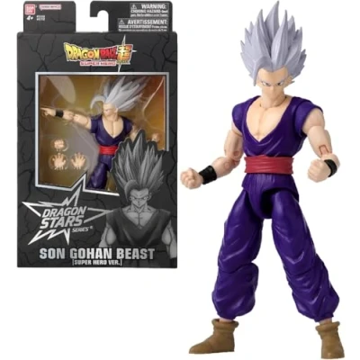 Imagen de Dragon Ball Super BANDAI Stars Figura de Acción Gohan Beast 17cm 40732 Multicolor articulada Que Dan Vida a los Personajes ¡Unete la Batalla con Stars!