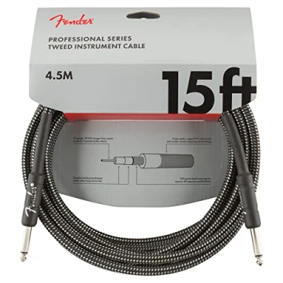 Imagen de Fender Professional Series Cable de fibra óptica (4,5 m), color gris
