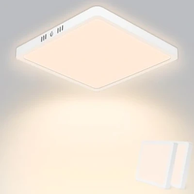 Imagen de Seruno X Plafon LED Techo 18W 1800LM, IP44 Lámpara Delgada 3000K Blanco Calido 2 Pack