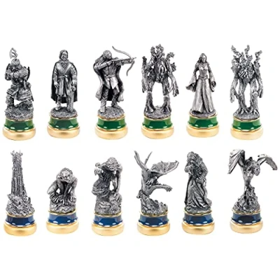 Imagen de Last level Lord of The Rings Two Towers Chess Pieces (6+6) King Ajedrez, sólido, Multicolor, Talla única (NOB2172)