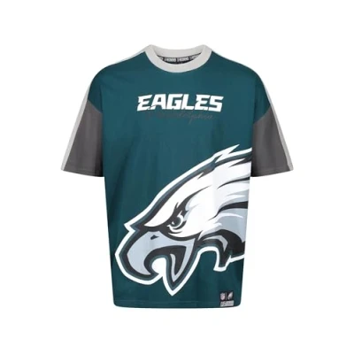 Imagen de Recovered Philadelphia Eagles Corte y Confección Camiseta Navy Oversized