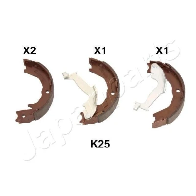 Imagen de JAPANPARTS GF K25AF Zapatas de Freno Mano Eje trasero KIA: CARNIVAL / GRAND 3