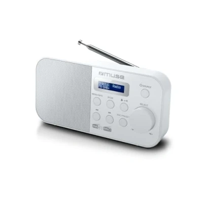 Imagen de MUSE M 109 DBW Blanco Radio Dab+/FM PORTÁTIL con Altavoz Integrado Y Pantalla
