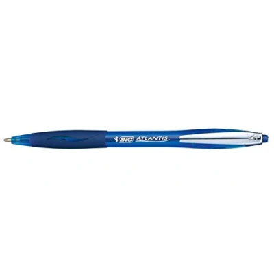 Imagen de BIC Atlantis Premium 1.0 Bolígrafo retráctil (3 unidades), color azul