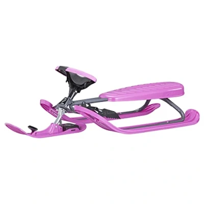 Imagen de STIGA Snowracer Curve Trineo para niños a Partir de 7 años, Color Rosa