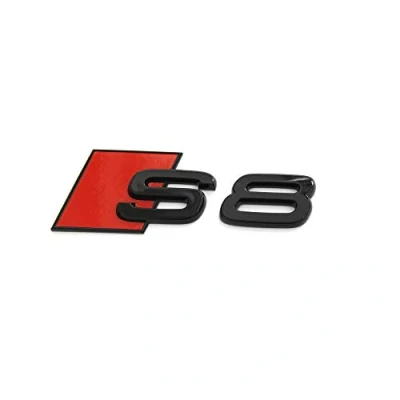 Imagen de Audi 4N0071804 Texto S8 Negro/Rojo Tuning Exclusive Black Edition Emblema
