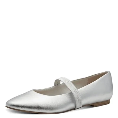 Imagen de MARCO TOZZI Damen Ballerinas 2 22119 44, Zapatos Tipo Ballet Mujer, Plata, 37 EU