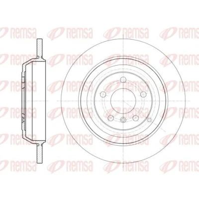 Imagen de REMSA 61166.00 Disco de freno Eje trasero 330, 330 14 5 macizo MERCEDES BENZ: Clase ML, R, GL