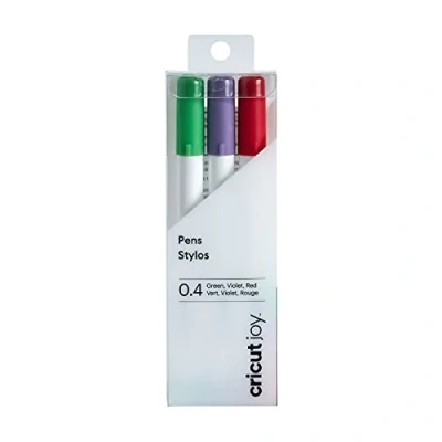 Imagen de Cricut Joy Fine Point Pens 0.4, Red/Green/Violet (3 CT) Pen Set, for, Talla única, 3