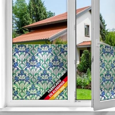 Imagen de d c fix vinilo adhesivo para cristales ventanas impreso Minster autoadhesivo opaco translúcido privacidad decorativo mampara de ducha baño lámina pegatina 45 cm x 2 m