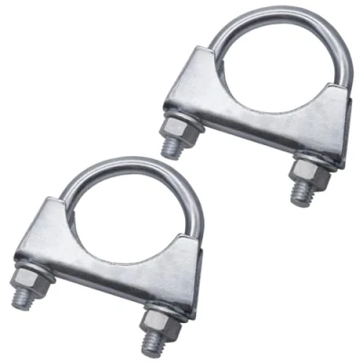 Imagen de SKIR&#039;CO (2 piezas) abrazaderas para tubos de 42 mm diámetro, con perno en U, soportes galvanizados
