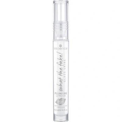 Imagen de Essence Cosmetics What The Fake, Brillo De Labios Voluminizador Glass Shine, Hidratar/Humectar, Con Vitaminas, Expresión Del Resultado, Natural, Brillante, 4.2 ml