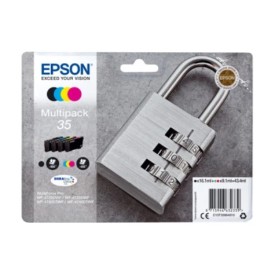 Imagen de Pack De Cartucho Tintas 4 Colores (cmyk) Epson 35 C13t35864010