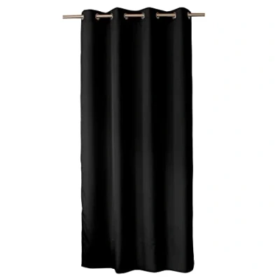 Imagen de ED ENJOY HOME Basic Cortina Decorativa, Poliéster, Negro, 140 x 240cm