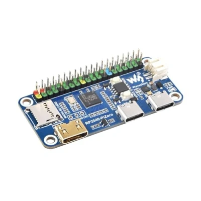 Imagen de RP2040 PiZero Microcontroladora Placa Basada en Raspberry Pi Chip, Integrada Interfaz DVI, Ranura para Tarjeta TF y Puerto PIO USB, Compatible con Rasp 40PIN GPIO Header, 16MB Flash