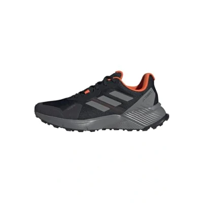 Imagen de adidas Terrex Soulstride Trail Running Shoes, Zapatillas Hombre, Core Black/Grey Four/Semi Impact Orange, 50 2/3 EU
