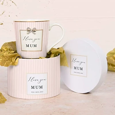 Imagen de Lesser &amp; Pavey taza de regalo para mamá, bonito ocasiones especiales, un ideal tus seres queridos, con texto en inglés I Love You Mum