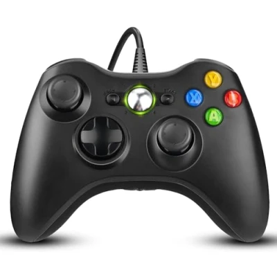 Imagen de Diswoe Controlador para PC, Xbox 360, Wired Controller Compatible 360/Xbox 360 Slim/PC Win7/8/8.1/10 / XP, USB Joystick Gamepad