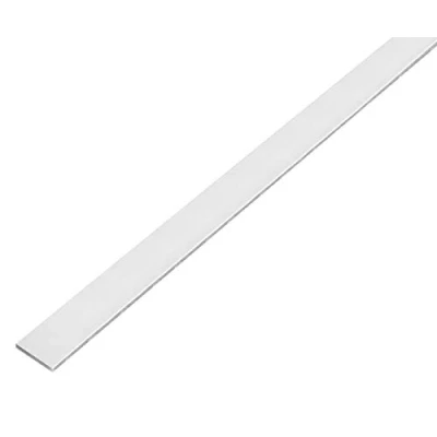 Imagen de Alberts 489182 Perfil lleno plano, Autoadhesivo, Aluminio, granallado, plata, 1000 x 25 2 mm