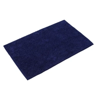 Imagen de WohnDirect Alfombra baño Azul 70 x 120 cm Alfombrilla Antideslizante Y Lavable Cómoda Súper Absorbente