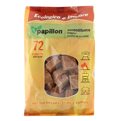 Imagen de PAPILLON Pastillas Encendido Barbacoas Ecologicas 72 Piezas, No Toxico, Sin Olor, Favorable Medio Ambiente, 0, Color, único