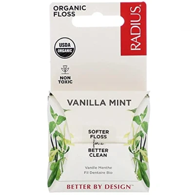 Imagen de RADIUS, Organic Floss, menta de vainilla, 55 yardas, 50 m (paquete 1)
