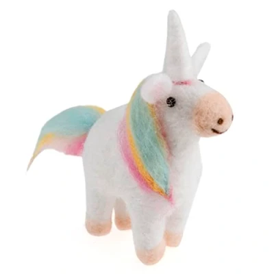Imagen de Trimits Unicornio Kit de fieltro aguja, Papel, 12.5 x 10cm