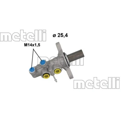 Imagen de METELLI 05 1274 Cilindro Maestro de Freno 25,40 Aluminio