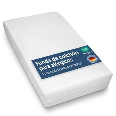 Imagen de Blumtal 1 Juego de Funda colchón para alérgicos 160 x 200 20cm, Estándar, Antiácaros, Protectora colchón, Transpirable