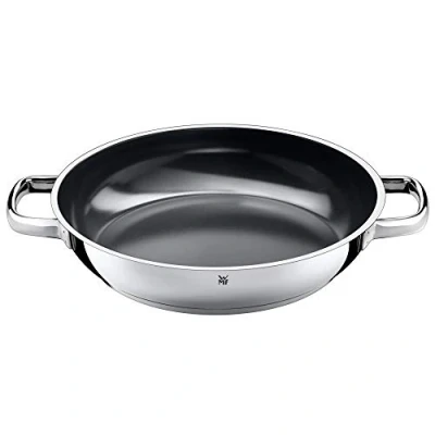 Imagen de WMF Durado Sartén para Servir Dos Asas Inducción Ø28 cm, Recubierta de Acero Inoxidable Cromargan, Resistente al Horno