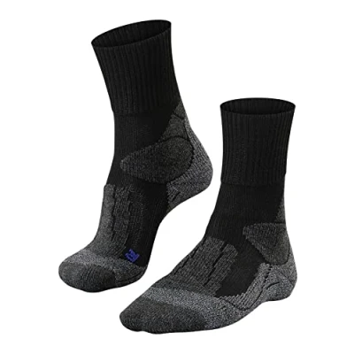 Imagen de FALKE TK1 Adventure Cool M So lyocell hilo funcional antiampollas gruesos 1 par, Calcetines para senderismo Hombre, Negro Black Mix 3010, 39 41