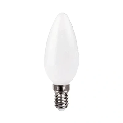 Imagen de GARZA Bombillas Led de Filamento Opal Decorativa Vela, Luz Fria 5000K, Casquillo E14, 4W 470 lúmenes
