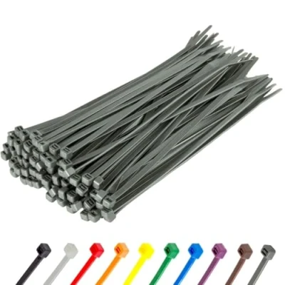 Imagen de Gocableties Bridas plastico platas para cables 100 Piezas 200 mm x 4,8 Resistentes a los rayos