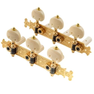 Imagen de Musiclily Pro 3x3 Estilo Bouchet Clavijas de Afinación Clavijero Repuesto para Guitarra Clásica, Oro