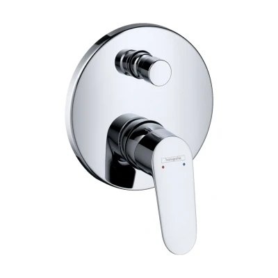 Imagen de Hansgrohe 31946000 Focus Grifo de bañera Empotrado con combinación Seguridad integrada, Cromo