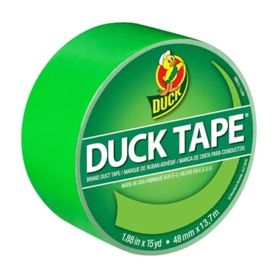 Imagen de Colored Duct Tape, 1.88 x 15 yds, 3 Core, Neon Green, Sold as 1 Roll