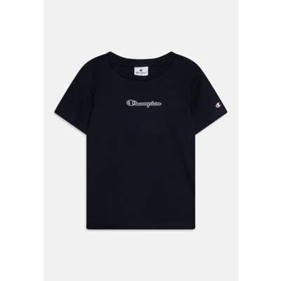 Imagen de Champion Graphic Crewneck WITH Large LOGO Camiseta estampada para niños, Talla: 7 8a, Navy