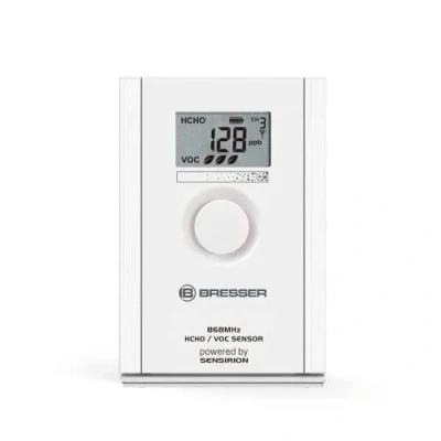 Imagen de Bresser Medidor de Calidad del Aire como Sensor Adicional para Algunas Estaciones meteorológicas Smart Home o solución Independiente, HCHO + VOC,