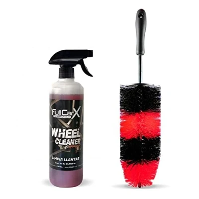 Imagen de AutoFullCar Kit limpia llantas incluye Wheel Cleaner FullCarX y cepillo de Ahorro
