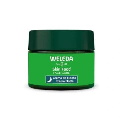 Imagen de Weleda Skin Food Crema Nutritiva de Noche, Nutre, Calma y Regenera la Piel, Rápida Absorción, con Extractos Botánicos Pensamiento, Caléndula Manzanilla Orgánica, Apto para Pieles Secas 40 ml