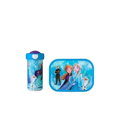 Imagen de Mepal Fiambrera Campus para Niños con Vaso Escolar y &amp; Botella Llevar Apta Lavavajillas sin BPA 300 ml + 750 Frozen 2