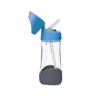 Imagen de Botella de Tritán con Pajita 450 ml Blue Slate