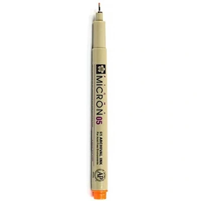 Imagen de Sakura Finetek XSDK055 PIGMA Micron ANARANJ.#, Orange (#5), 0,45 mm (Nr. 05)