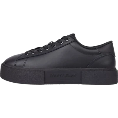 Imagen de Tommy Jeans Flatform Sneaker Mujer Low Top, Negro (Black), 40
