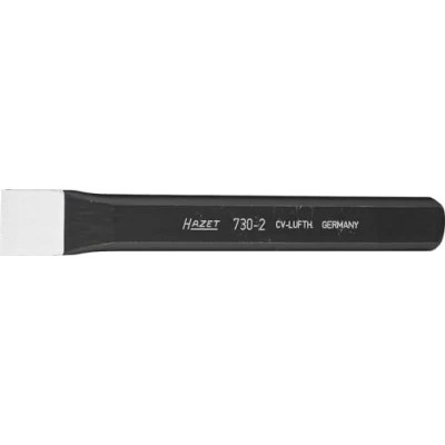 Imagen de Hazet cincel plano 730 2, 125 mm, forjado, endurecido en toda su longitud, filo de rectificado, para arranque material y procesado una amplia gama materiales