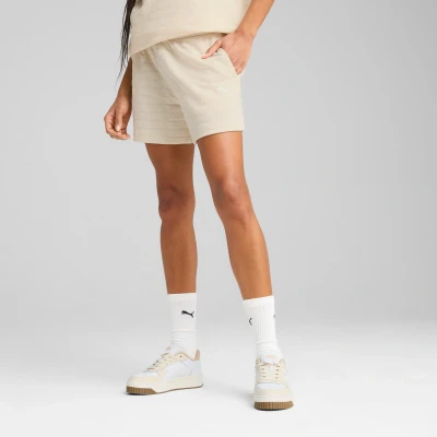 Imagen de Puma Elevated Strukturierte MIT Hohem BUND Pantalón corto de deporte, Mujer, Talla: Medium, Alpine snow