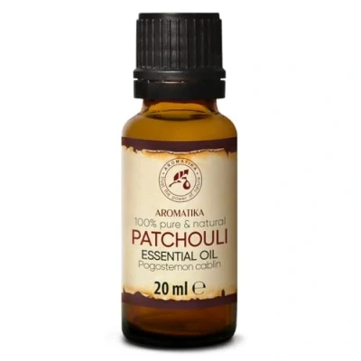 Imagen de Pachuli Esencial Aceite 20ml Pogostemon Cablin Indonesia 100% Puro &amp; Natural Belleza Aromaterapia SPA Difusor Lámpara de Aroma Fragancia Habitación Masaje