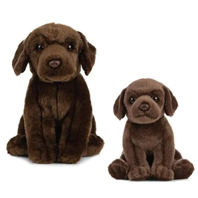 Imagen de Nature AN490 Living Peluche para perro y cachorro, Color marrón oscuro, paquete (Keycraft , color/modelo surtido